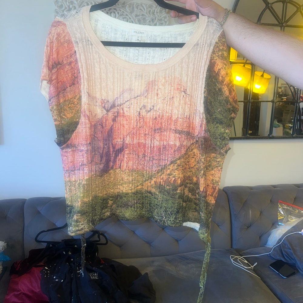 Beautiful Pilcro light sweater from Anthropologie